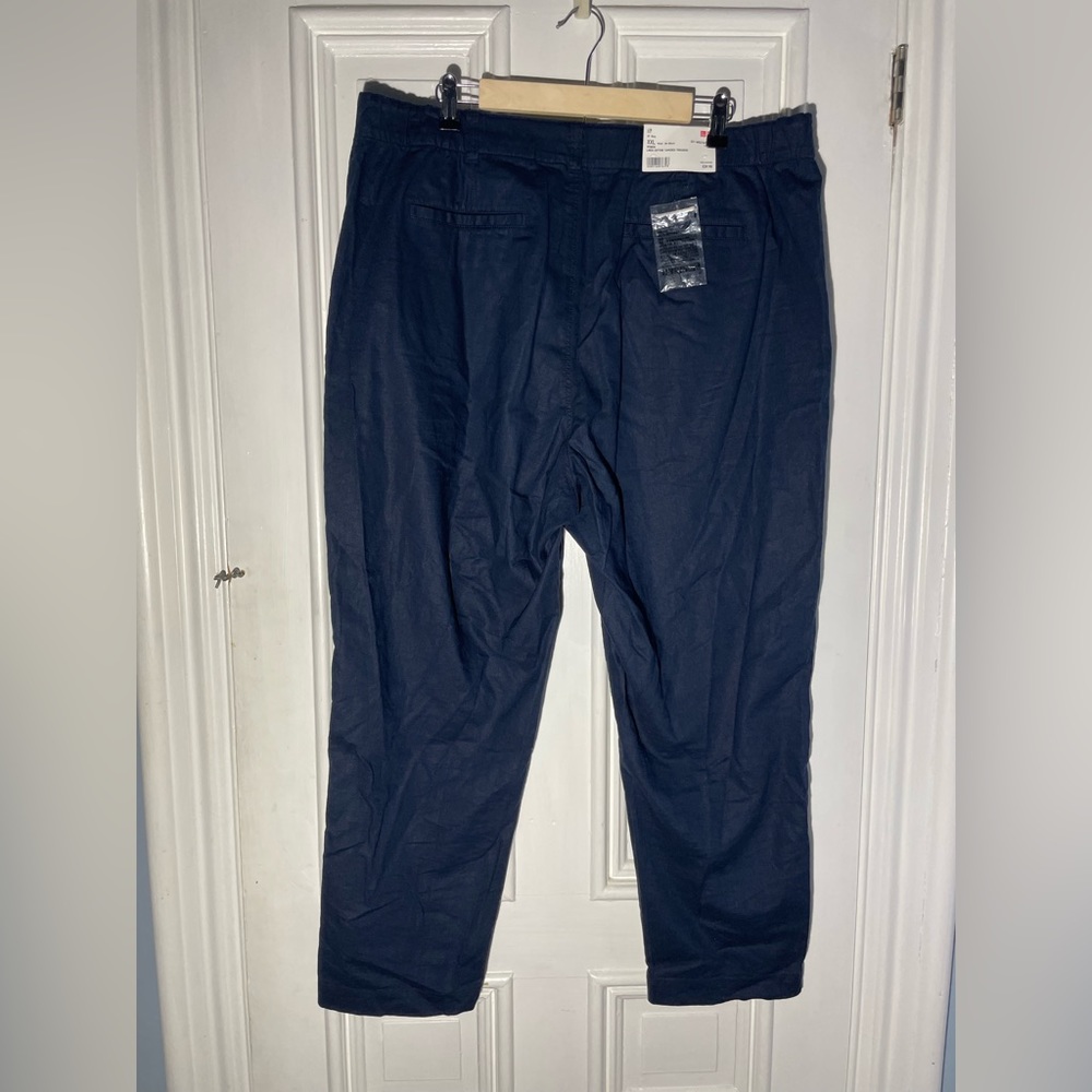 Uniqlo Linen cotton tapered trouser size XXL NWT - Picture 5 of 14